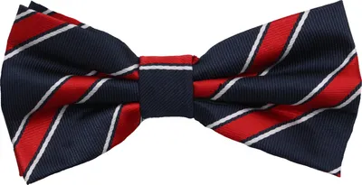 Produktbild von Fabio Farini - 1 Stück Herren Streifen Fliegen - Männer Querbinder Vorgebunden Bowtie Streifen - Dunkelblau/Dunkelrot/Weiß