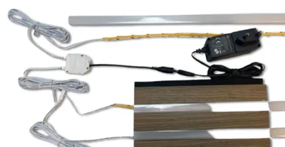 Produktbild von 3680 LED Leuchte Kunst. Schiene 4x100cm Netzteil Warm Weiß