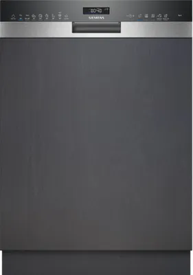 Produktbild von Siemens iQ500, Teilintegrierter Geschirrspüler, 60 cm, Gebürsteter Stahl, SN55ES12CE