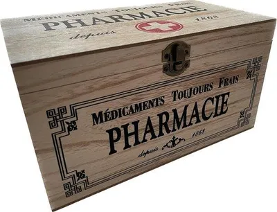 Immagine prodotto di Cofanetto medico in legno (23x13x13 cm)
