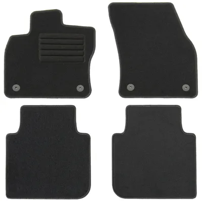Fußmatten-Set für Seat Tarraco KN, 02/2019- (nur 5-Sitzer), 4-teilig, Schwarz