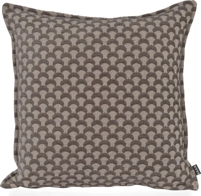 Produktbild von H.O.C.K. Amelie Kissen 50x50cm mit Biese grau Halbmond