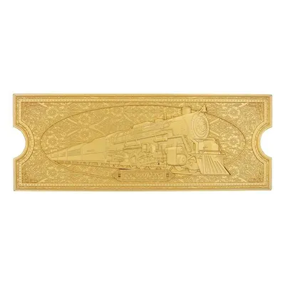 Image de Der Polarexpress Replik Train Ticket 24k Gold Plated Limited Edition