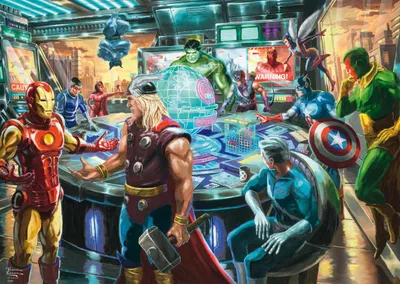 Productafbeelding van Thomas Kinkade Studios: Marvel - The Avengers (1000 stukjes)