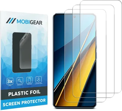 Produktbild von Mobigear  POCO X6 Displayschutz Schutzfolie - Hüllenfreundlich (3er Pack)