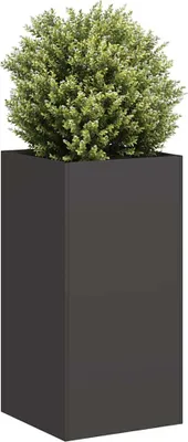 Produktbild von "2026 Promotion" Hochbeet - Pflanzkübel - Schwarz 40x40x80 cm - Kaltgewalzter Stahl - Beete CC32176