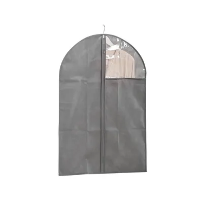Produktbild von Zeller Kleiderhülle mit Fenster, grau, 60 x 90 cm, 14611