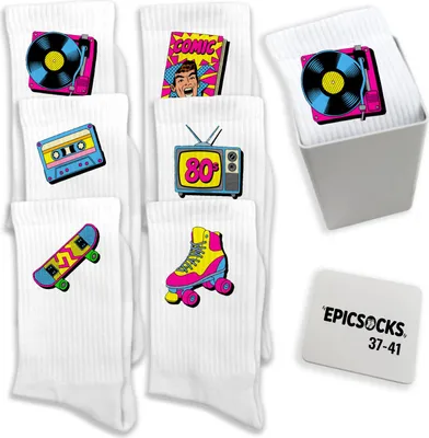 Produktbild von epicsocks 80sFlash Socken in 37-41 im