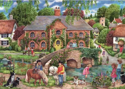 Image de RAVENSBURGER Puzzle Vie du village 1000 pièces