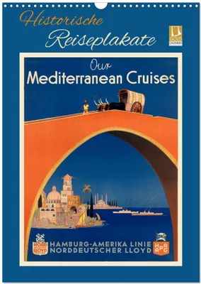 Produktbild von Historische Reiseplakate (Wandkalender 2026 DIN A3 hoch), CALVENDO Monatskalender