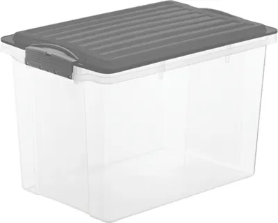 Produktbild von Stapelbox hoch DIN A4, 19 l COMPACT, Farbe:Anthrazit