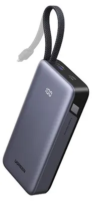 Image de Batterie externe UGREEN 20 000 mAh, recharge rapide 55 W, grise, universelle