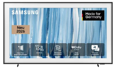 Produktbild von Samsung The Frame 55" Pro LS03HW 4K Vision AI Smart TV (2026), 139,7 cm (55"), 3840 x 2160 Pixel, Neo QLED, Smart-TV, WLAN, Schwarz
