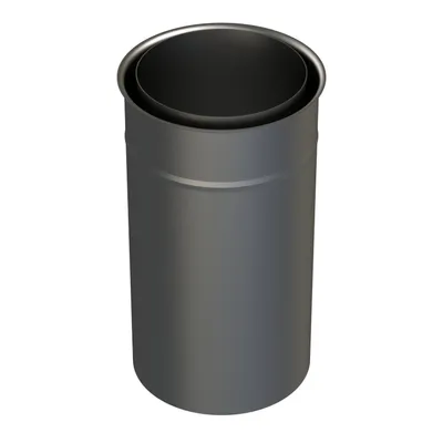 Produktbild von Thermia Doppelwandfutter / Mauermuffe für Ofenrohr Ø 150 mm, Stahl unbehandelt, Länge 300 mm