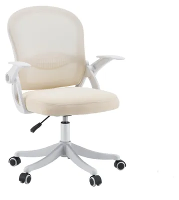 Produktbild von hjh OFFICE Home Office Bürostuhl Naluro Schreibtischstuhl mit abklappbaren Armlehnen Stoff / Netzstoff Drehstuhl