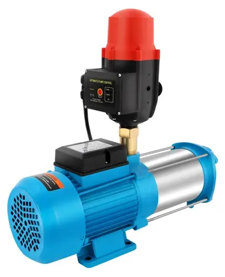 Produktbild von Wasserpumpe - Kreisel-Druckerhöhungspumpe - 1300 W - 4000 l/h - 98 m Förderhöhe - 220 V - Edelstahl - Für Gartenbewässerung