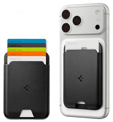 Zdjęcie produktu dla Etui MagSafe, Spigen, Valentinus MagFit, czarne, model AFA11337
