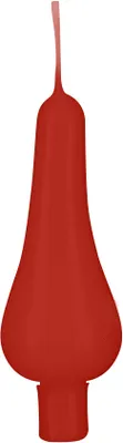 Immagine prodotto di Candele a forma di albero "Luce di Parigi" rosso natalizio 90 x Ø 30 mm, 10 pezzi