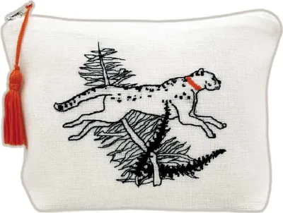 Obrázek produktu pro Vyšívací sada Le Bonheur des Dames Etui Petit Point "Etui Cheetah", po