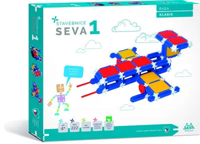 Obrázek produktu pro Stavebnice SEVA 1 KLASIK 222 dílků