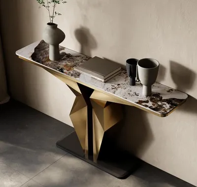 Image de Design Luxe Consoles Table Console Or Salon Meubles Nouveau