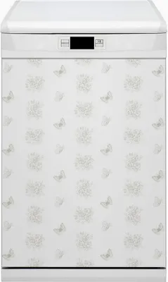 Produktbild von Küche Magnet für Spülmaschine  Abwaschbar 45x80 cm Geschirrspüle  - Schmetterlinge und Blumen