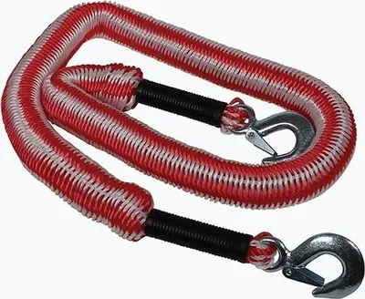 Produktbild von CARPOINT 0178749 Abschleppseil 2800 1.5-4 Meter mit Haken mit Aufbewahrungstasche Abschlepgurt Auto SUV