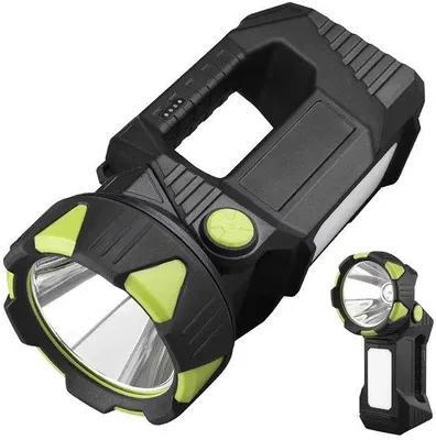 Immagine prodotto di Lampada a LED, orientabile a 90°, 8 livelli di luminosità, con LED COB e luce posteriore, per il campeggio e le emergenze.