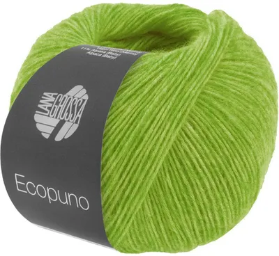 Produktbild von Lana Grossa ECOPUNO 50 g superweiches Ganzjahresgarn aus Baumwolle 80 Farben 215 m Farbe 215 - Frühlingsgrün