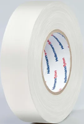 Obrázek produktu pro Hellermann Tyton HTAPE-TEX-19x50, Bílá, Slepování, Zapínání, Ruční výroba, Značení, Oprava, Posilující, Bavlna, Polyetylen, RoHS, 50 m, 19 mm
