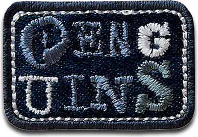 Produktbild von Mono Quick 02005 Penguins, Bügelbild, Patch, ca. 3,2 x 2,1 cm