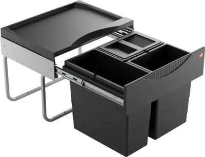 Immagine prodotto di Cestino Hailo 3644931 Swin tandem salvaspazio S 2x 8,5+12 L nero
