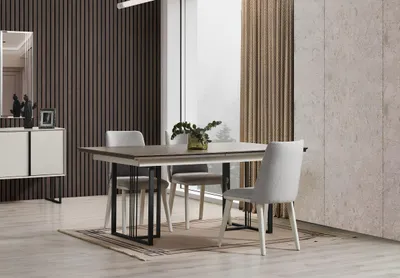 Produktbild von Essecke Essgruppe Weiß Esszimmer Gruppe Esstisch Stühle 7tlg Holz