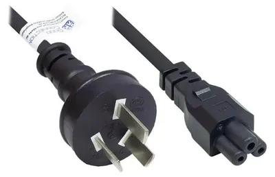 Produktbild von Alcasa P8005-S018, 1,8 m, Netzstecker Typ I, C5-Koppler, 250 V, 2.5 A