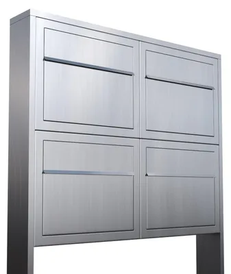 Produktbild von Briefkastenanlage Elegance for Four in Edelstahl