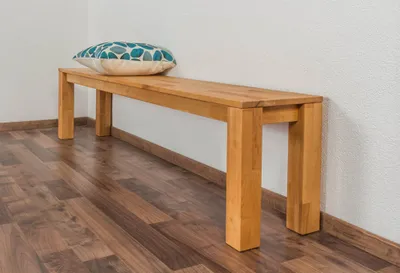 Produktbild von Bank Wooden Nature 132 Kernbuche massiv - 200 x 33 cm (L x B)