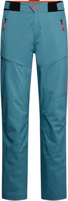 Crossridge Softshell Pant M von La Sportiva in Türkis mit roten Akzenten; ideal für Herren.