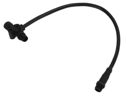 Image de Câble de raccordement pour réseau NMEA 2000, avec connecteur en T à 5 broches et connecteur M12, étanche IP67