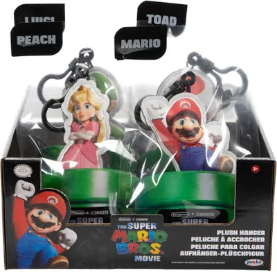 Produktbild von Der Super Mario Bros. Film Plüsch-Schlüsselanhänger 8 cm Sortiment (12)