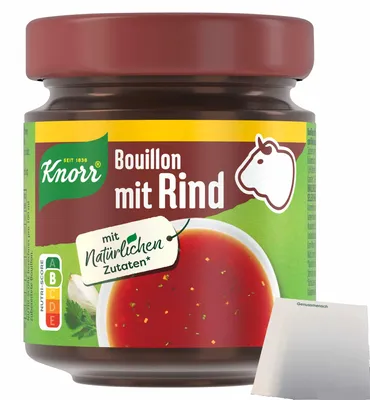 Produktbild von Knorr Bouillon mit Rind 6,5l (135g Glas) + usy Block