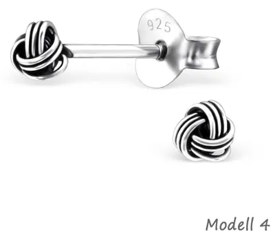 Produktbild von Ohrstecker Knoten: Ohrringe Silber 925 Modell 4