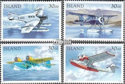 Produktbild von Briefmarken Island 1993 Mi 791-794 (kompl.Ausg.) postfrisch Postflugzeuge