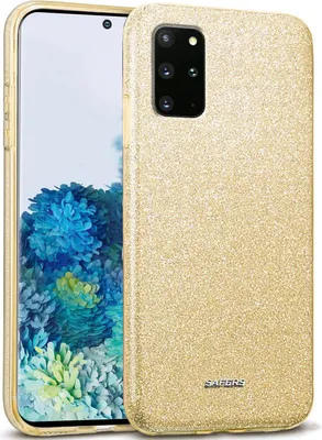 Image de Handy Case pour Samsung Galaxy S20 Plus Cover Glitter Cover TPU, Gold