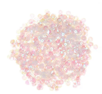 Irisierende Pailletten 2400 Stück, 6 mm, transparent, Basteln