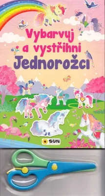 Obrázek produktu pro Vybarvuj a Vystřihni Jednorožci (růžová)