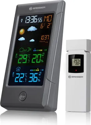 Immagine prodotto di Stazione meteorologica BRESSER ClimateTemp NBF a colori con segnale DCF 7006500