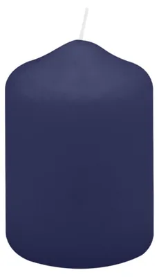 Produktbild von Spitzkopf Stumpen Kerzen Nachtblau Dunkelblau 7 x Ø 5 cm, 12 Stück