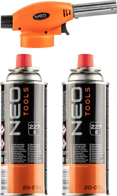 Produktbild von Šroubovací plynový hořák + 2 plynové kartuše s butanem, 227G