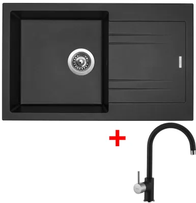 Obrázek produktu pro Sinks LINEA 780 Metalblack + Vitalia GR