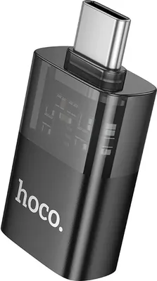 Produktbild von Hoco UA36B USB A auf USB C Adapter OTG USB 3.0 Mini Datenadapter 3A Konverter Handy Tablet PC Laden Datenübertragung schwarz
